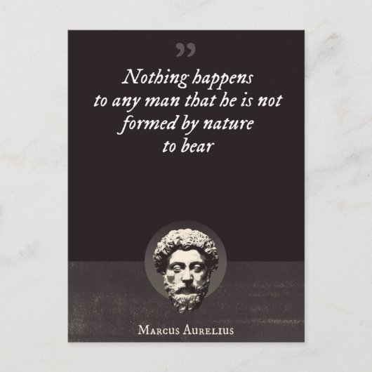 Carte Postale Rien n'arrive à un homme qu'il ne soit pas formé (Devant)