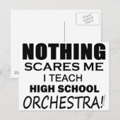 Carte Postale Rien ne me fait peur Orchestre du lycée (Devant / Derrière)