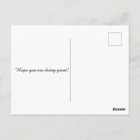 Carte Postale Rien n'est impossible avec Dieu (Dos)