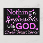 Carte Postale Rien n'est impossible avec Dieu (Devant)
