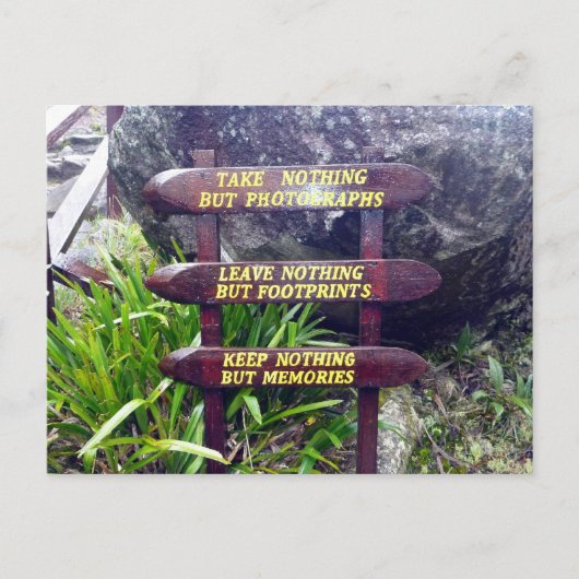 Carte Postale rien que des empreintes (Devant)