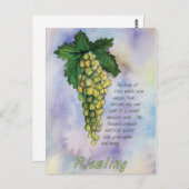 Carte postale Riesling Vins (Devant / Derrière)