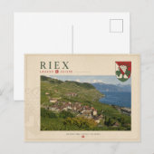 Carte Postale Riex, Lavaux - Suisse (Devant / Derrière)