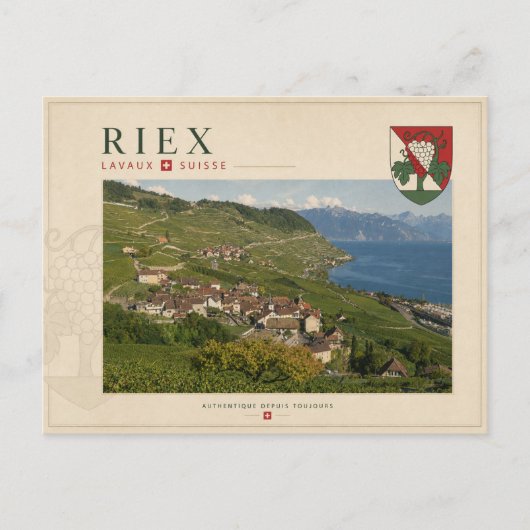 Carte Postale Riex, Lavaux - Suisse (Devant)