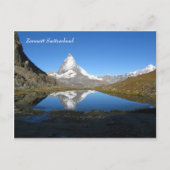 Carte Postale Riffelsee Matterhorn Zermatt Alpes suisses (Devant)