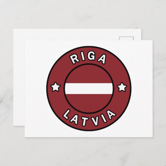 Carte Postale Riga Lettonie (Devant / Derrière)