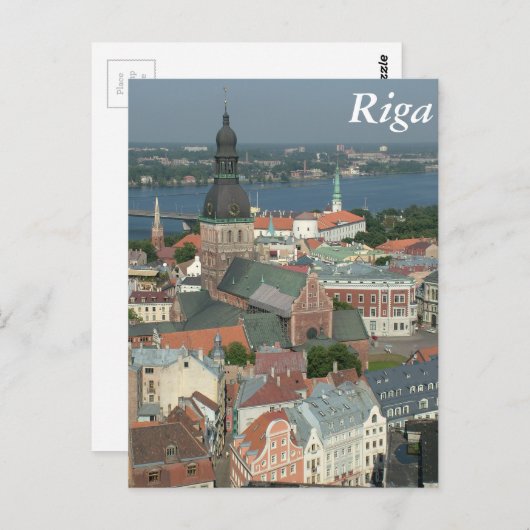 Carte Postale Riga, Lettonie (Devant / Derrière)