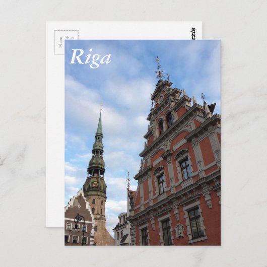 Carte Postale Riga, Lettonie (Devant / Derrière)