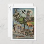 Carte Postale Rigby, IdahoScènes de grandes lettresRigby, ID (Devant / Derrière)