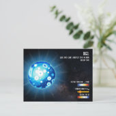 Carte Postale Rigel Brightest Star in Orion Space Infographic (Debout devant)