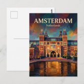 Carte Postale Rijksmuseum Pays-Bas (Devant / Derrière)