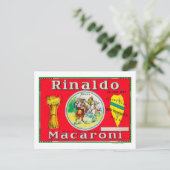 Carte Postale Rinaldo Macaroni LabelPhiladelphie, PA (Debout devant)