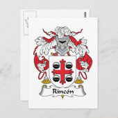 Carte Postale Rincon Family Crest (Devant / Derrière)