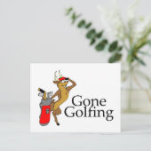 Carte Postale Rindeer de golf (Debout devant)