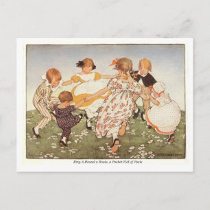 Carte Postale Ring A-Round a Rosie Nursery Rhyme
