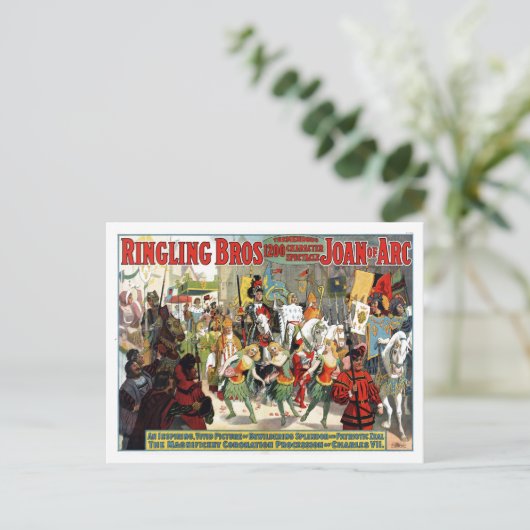 Carte Postale Ring Brothers Circus Joan of Arc Spectaculaire (Debout devant)