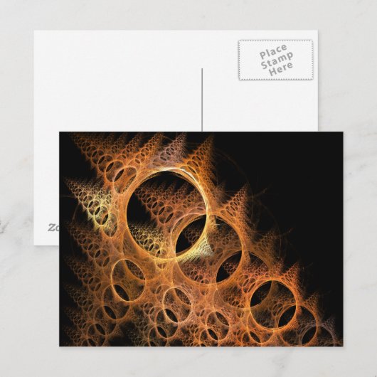 Carte Postale Ringer Fractal (Devant / Derrière)