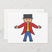 Carte Postale Ringmaster cirque (Devant / Derrière)