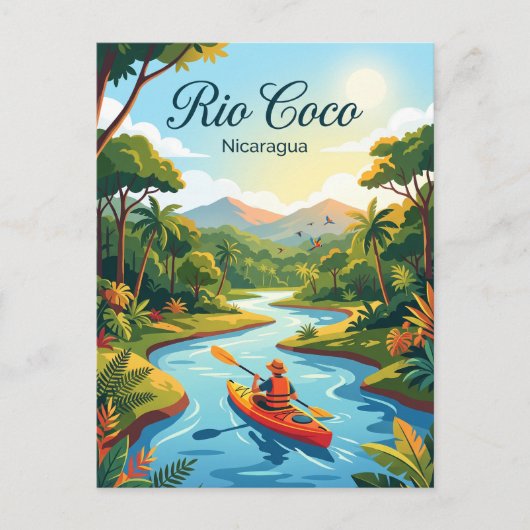 Carte Postale Rio Coco Nicaragua (Devant)