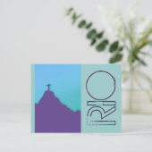 Carte Postale Rio Corcovado Cristo (Debout devant)