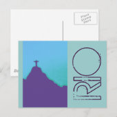 Carte Postale Rio Corcovado Cristo (Devant / Derrière)