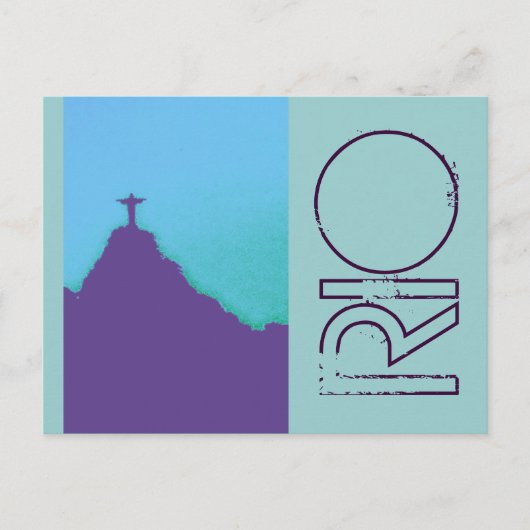 Carte Postale Rio Corcovado Cristo (Devant)