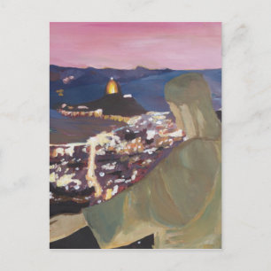 Carte Postale Rio De Janeiro Avec Le Christ Rédempteur 2