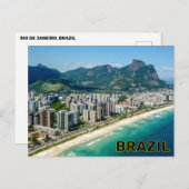 Carte Postale Rio de Janeiro, Brésil (Devant / Derrière)