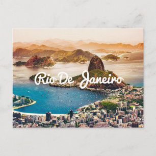 Carte Postale Rio De Janeiro Brésil île tropicale plage voyage