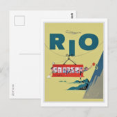 Carte Postale Rio de Janeiro, Brésil, Voyage Vintage (Devant / Derrière)
