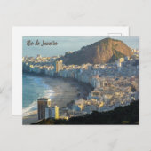 Carte Postale Rio de Janeiro, Copacabana View (Devant / Derrière)