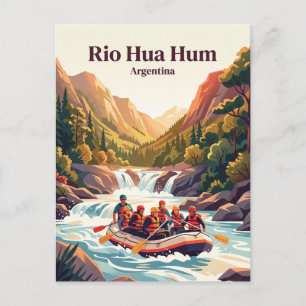 Carte Postale Rio Hua Hum, Argentine