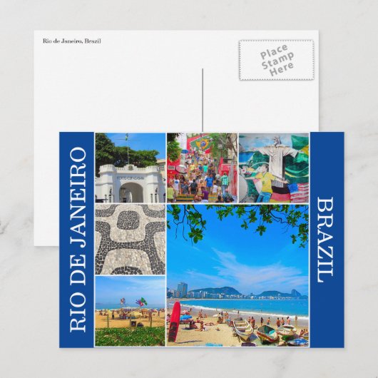 Carte Postale rio scènes (Devant / Derrière)