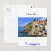 Carte Postale Riomaggiore, Cinqueterre (Devant / Derrière)