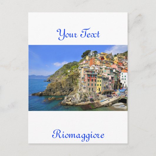 Carte Postale Riomaggiore, Cinqueterre (Devant)