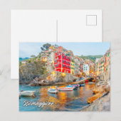 Carte Postale Riomaggiore, Italie (Devant / Derrière)