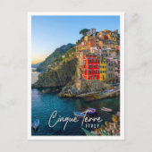 Carte Postale Riomaggiore la première ville des Cinque Terre (Devant)