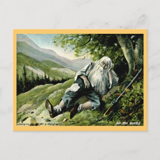 Carte Postale Rip Van Winkle 1907 Vintage (Devant)