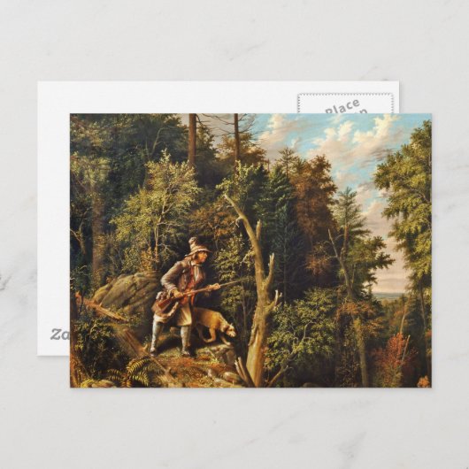 Carte Postale Rip Van Winkle avec Sa Hound (Devant / Derrière)