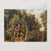 Carte Postale Rip Van Winkle avec Sa Hound (Devant)