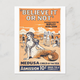 Carte Postale Ripley's Believe It or Not Mermaid Advertisement
