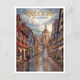 Carte Postale Riquewihr Vieille Ville France Voyage Souvenir