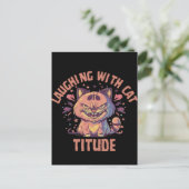 Carte Postale Rire avec une attitude de chat (Debout devant)