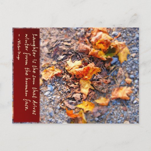 Carte Postale Rire, c'est le soleil... (Devant)