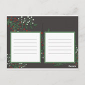 Carte Postale rire tout le long du chemin photo feuillage de noë (Dos)