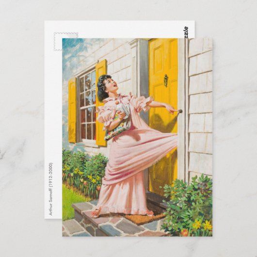 Carte Postale Ris à la porte (Devant / Derrière)