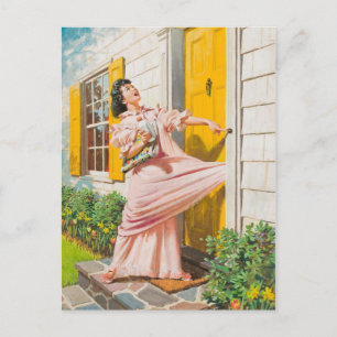 Carte Postale Ris à la porte