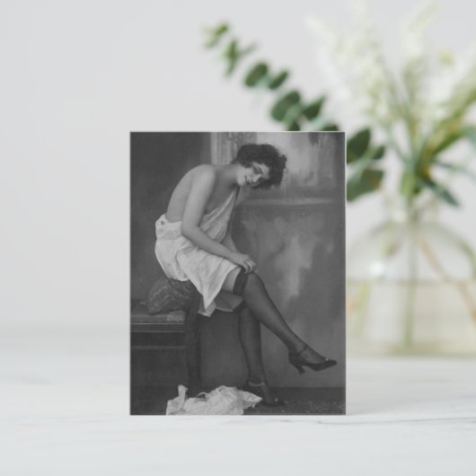 Carte postale Risque (Debout devant)