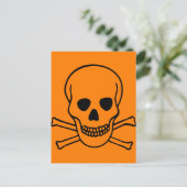 Carte Postale Risque crâne et os croisés (Debout devant)