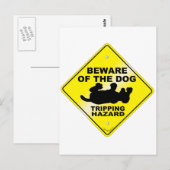 Carte Postale Risque de déplacement (Devant / Derrière)